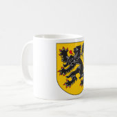 Flandern-Wappen Kaffeetasse (Vorderseite Links)