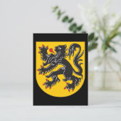 Flandern-Wappen Postkarte (Stehend Vorderseite)