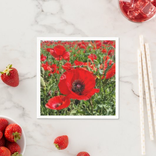 Flanders Poppy Napkins Serviette (Beispiel)