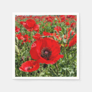 Flanders Poppy Napkins Serviette