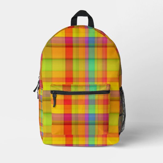 Flanell Bedruckter Rucksack (Vorderseite)