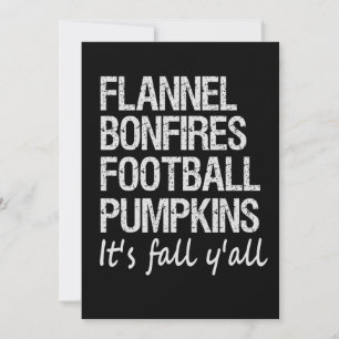 Flanell-Bonfires Fußball Kürbisse Es ist Herbst Le Feiertagskarte