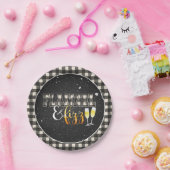 Flanell- und Fizz-Papierplatte - weiß - Schnee Pappteller (Party)