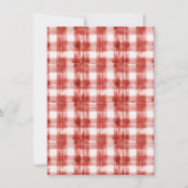 Flanell vor dem Ring-Junggeselinnen-Abschied Einladung (Rückseite)