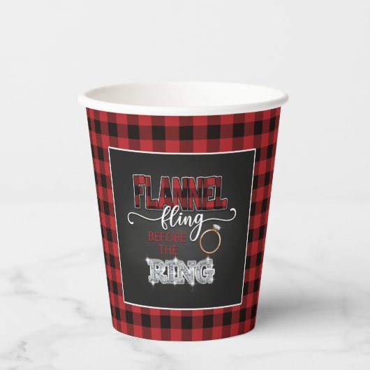 Flanell vor dem Ring Papier Cup Pappbecher (Vorderseite)