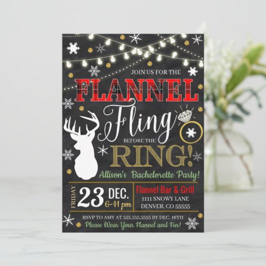 Flanell vor der Einladung (Stehend Vorderseite)