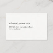 Flanellmuster Visitenkarte (Rückseite)