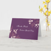 Flanke Glückwünsche Wedding Day Card Plum Floral Karte (Gelbe Blume)