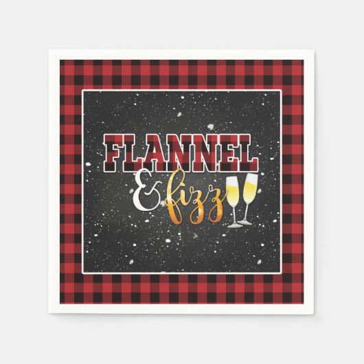 Flannel and Fizz Paper Napkin - Rot - Fizz Serviette (Vorderseite)