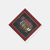 Flannel and Fizz Paper Napkin - Rot - Fizz Serviette (Ecke)