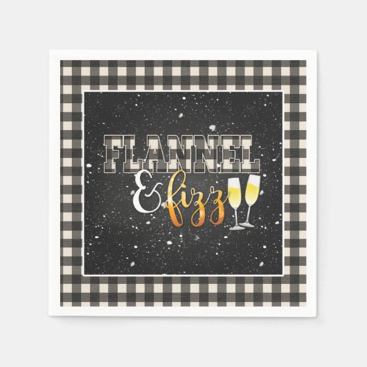 Flannel and Fizz Paper Napkin - White - Fizz Serviette (Vorderseite)