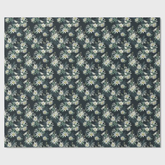Flannel Blume Wrapping Paper Geschenkpapier (Flach)