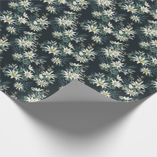 Flannel Blume Wrapping Paper Geschenkpapier (Ecke)
