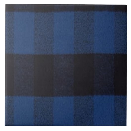 Flannel Buffalo Kariert Blue Lumberjack Textur Fliese (Vorderseite)