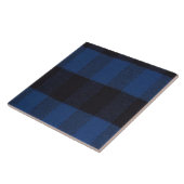Flannel Buffalo Kariert Blue Lumberjack Textur Fliese (Seite)