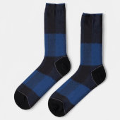 Flannel Buffalo Kariert Blue Lumberjack Textur Socken (Linkes Detail)