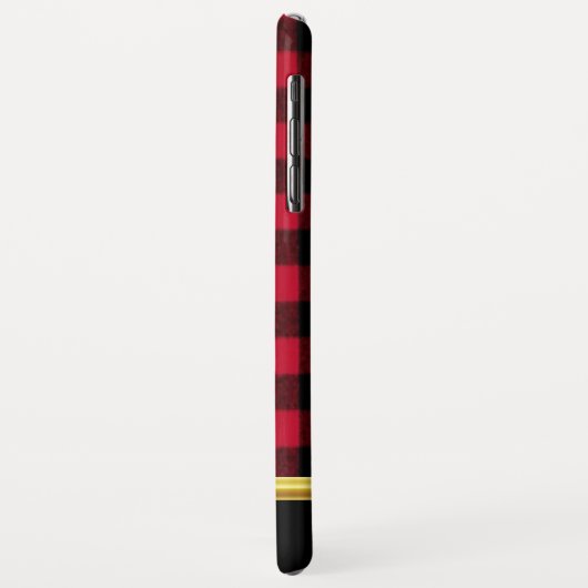 Flannel Buffalo Karierte Lumberjack-Textur Case-Mate iPhone Hülle (Hinten/Links)