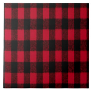 Flannel Buffalo Karierte Lumberjack-Textur Fliese