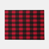 Flannel Buffalo Karierte Lumberjack-Textur Fußmatte (Vorderseite)