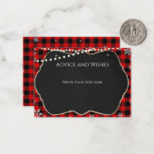 Flannel Christmas Note Card Mitteilungskarte (Vorderseite/Rückseite Beispiel)