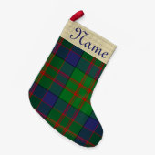 Flannel Christmas Strumpf Kleiner Weihnachtsstrumpf (Vorderansicht (hängend))