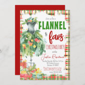 Flannel & Favorite Dingen Weihnachten Einladung (Vorne/Hinten)