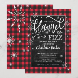 Flannel & Fizz Bridal Dusche Einladung