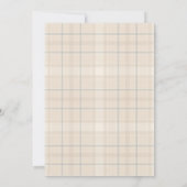 Flannel & Fizz Fall Rustikale Lässige Paare Dusche Einladung (Rückseite)