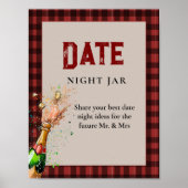 Flannel & fizz winte Brautparty Wegbeschreibung Poster (Vorne)