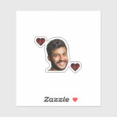 Flannel & fizz Winter rot & schwarz Bachelorette Aufkleber (Blatt)