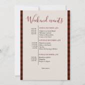 Flannel & fizz Winterbacheloretto Party Einladung (Rückseite)