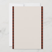 Flannel & fizz Winterrot & schwarz Dusche Einladung (Rückseite)