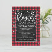 Flannel & Flapjack Feiertag Einladung (Stehend Vorderseite)