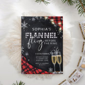 Flannel Fling Fall Junggeselinnen-Abschied Weekend Einladung