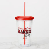 Flannel Fling - Rot - Akryllischer Tumbler Acryltrinkbecher (Vorderseite)