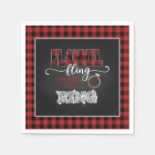 Flannel Fling vor dem Ring Napkin - rot Serviette (Vorderseite)
