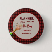 Flannel Fling vor der Ring rot kariert Bachelorett Button (Vorderseite)