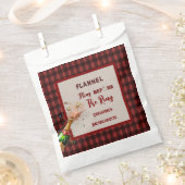Flannel Fling vor der Ring rot kariert Bachelorett Geschenktütchen (Ausgeschnitten)