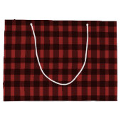 Flannel Fling vor der Ring rot kariert Bachelorett Große Geschenktüte (Rückseite)