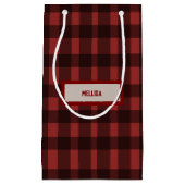 Flannel Fling vor der Ring rot kariert Bachelorett Kleine Geschenktüte (Vorderseite)