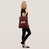Flannel Fling vor der Ring rot kariert Bachelorett Tasche (Am Model)