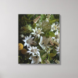Flannel Flower Velvet Texture Fine Art Canvas Leinwanddruck
