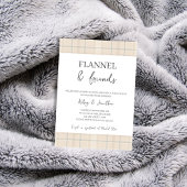 Flannel & Friends Rustikale Herbstpaare Dusche Einladung