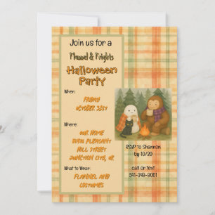 Flannel & Frights Halloween-Party Einladung