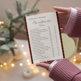 Flannel & friz Hochzeitsschuhspiel Bachelorette Ankündigung