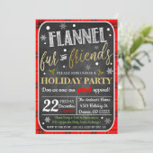 Flannel Fur & Friends Einladung zu Weihnachten (Stehend Vorderseite)