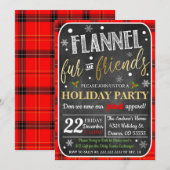 Flannel Fur & Friends Einladung zu Weihnachten (Vorne/Hinten)