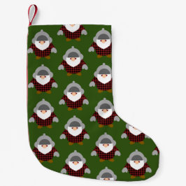 Flannel Holiday Gnome Muster Kleiner Weihnachtsstrumpf