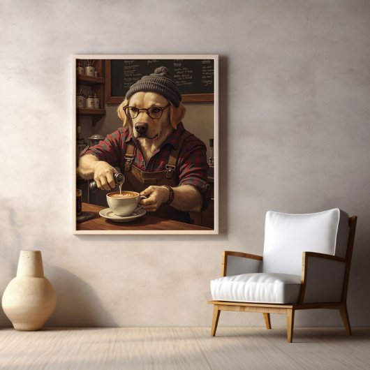 Flannel Labradors täglicher Grind beginnt Poster