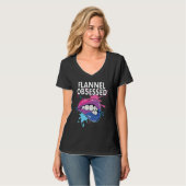 Flannel Obsessed Bisexual Rainbow Pride Bisexualit T-Shirt (Vorderseite Vollansicht)